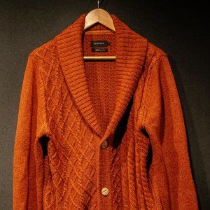 ZANEROBE | Cable Knit Shawl-Collared Cardigan Sweater | Size: L